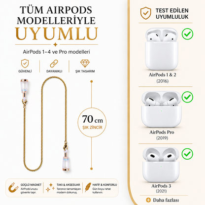 Loravina™ Manyetik AirPods Kolyesi